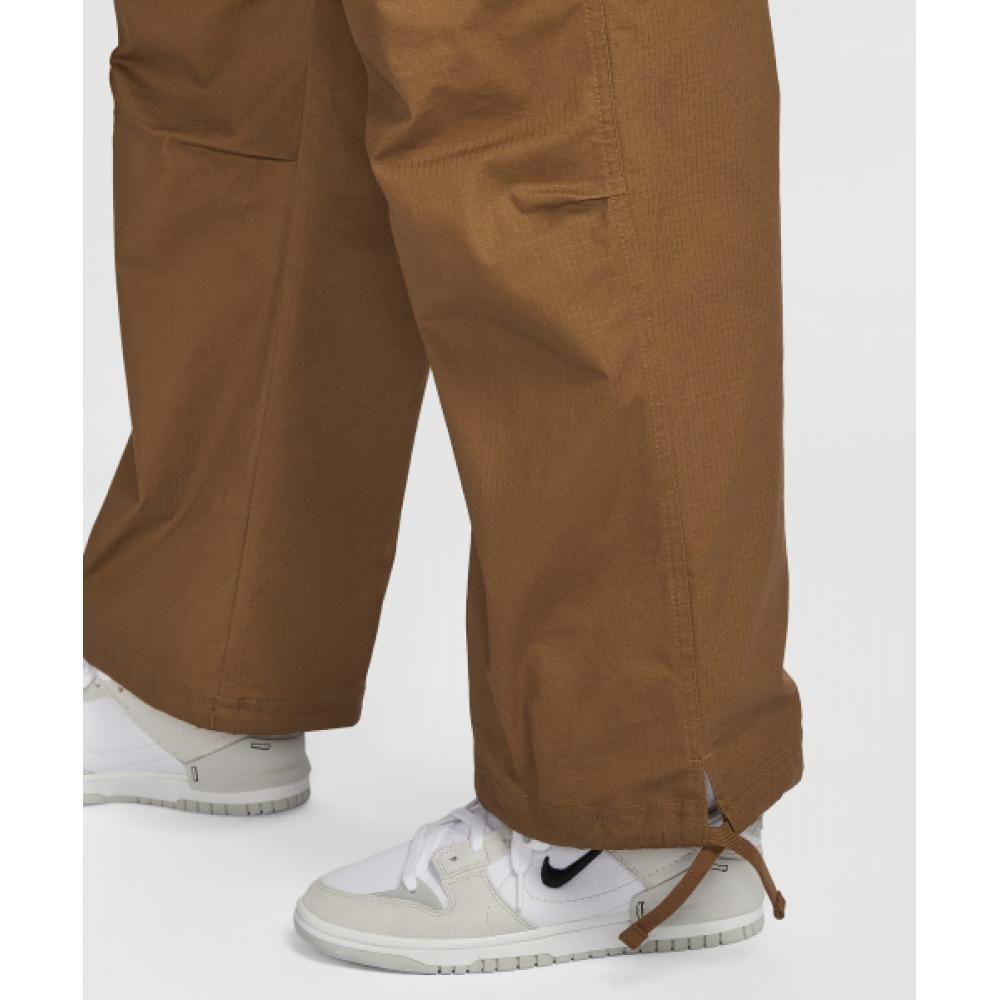 Nike Спортивные брюки-карго средней посадки W Light British Tan Black Fv7521 281