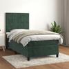 3143004 vidaXL Divan Bed with Mattress Dark Green 90x200 Cm