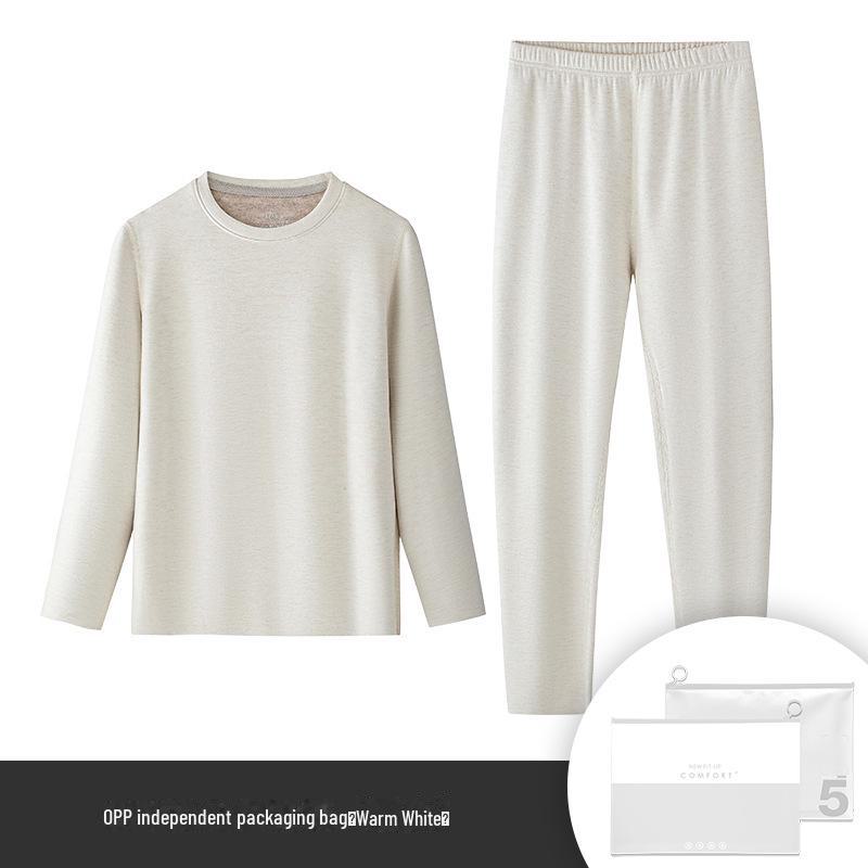 [Содержит кашемир] Детский термокомплект Meiyabi из шелка с флисом - Осень/Зима