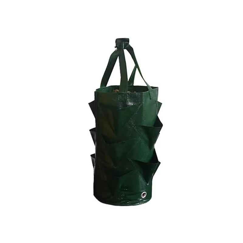 Клубничная подвесная сумка-горшок для трав, легкое садовое хранилище, контейнер для ухода за растениями и их демонстрации - Экологичная сумка для выращивания