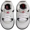 Air Jordan 4 Retro OG TD White Cement 2025 Baby Sneakers Summit-White Fire-Red Tech-Grey IB4387-100