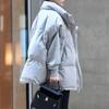 Корейская мода без рукавов пуховики новые элегантные осень-зима женские свободные жилеты простые повседневные свободные верхняя одежда пальто с воротником-стойкой повседневная одежда 1595