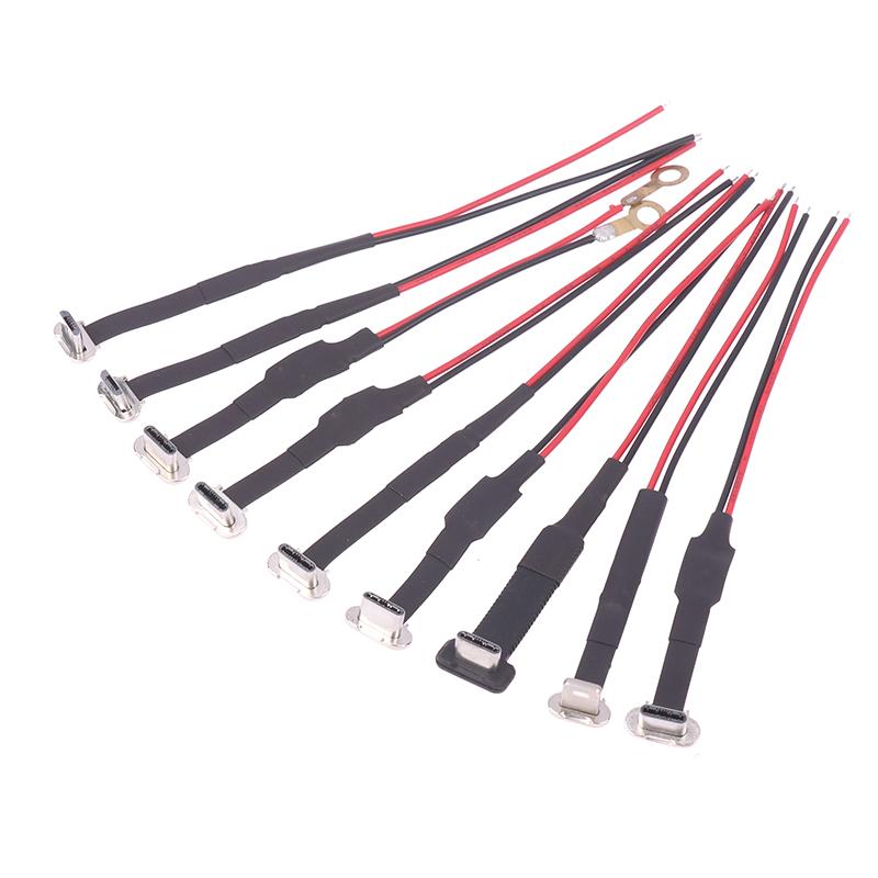 Разъем Type-C Micro USB 'папа' с FPC 2-контактным 3-контактным; Плоский удлинительный провод для быстрой зарядки с резистором R1 для мобильных телефонов