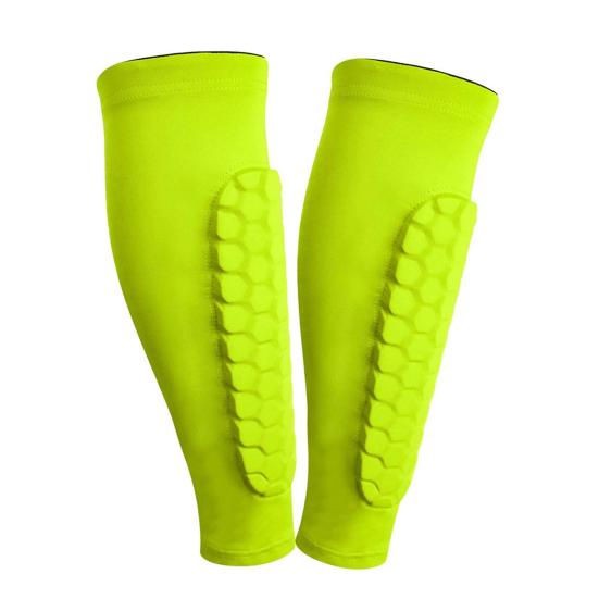 Футбольные щитки для голени для молодежи и взрослых, компрессионный рукав для голени с сотовыми накладками, спортивная защитная экипировка для футбола, бейсбола, катания на лыжах, хоккея