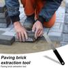 1 пара съемников для тротуарной плитки, съемник для тротуарной плитки со скребком для швов, микрозубцы, захватные пазы, инструмент для извлечения тротуарной плитки для сада, газона, двора, патио, блока для тротуарной плитки