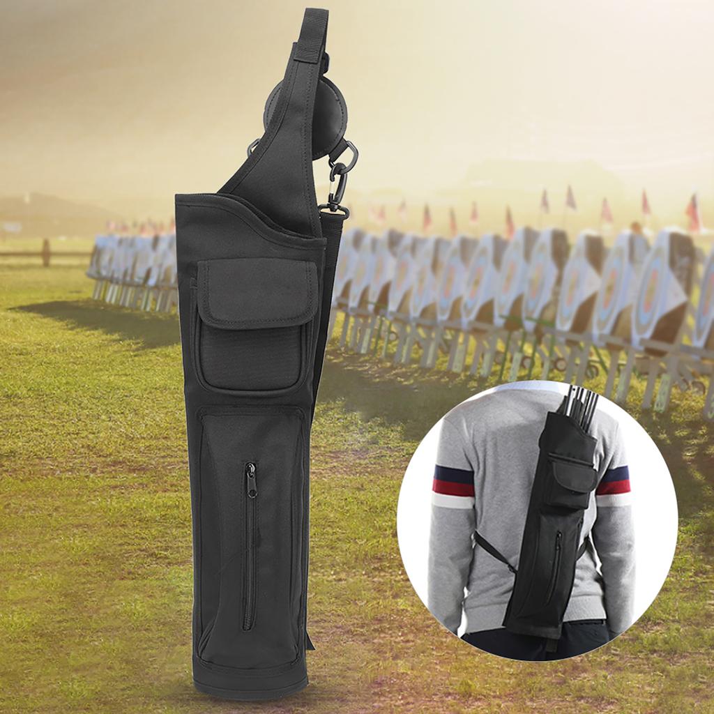 Universal Carbon Glass Fiber Arrows Case Canvas Quiver Backpack Type Dorlach Shooting Accessory