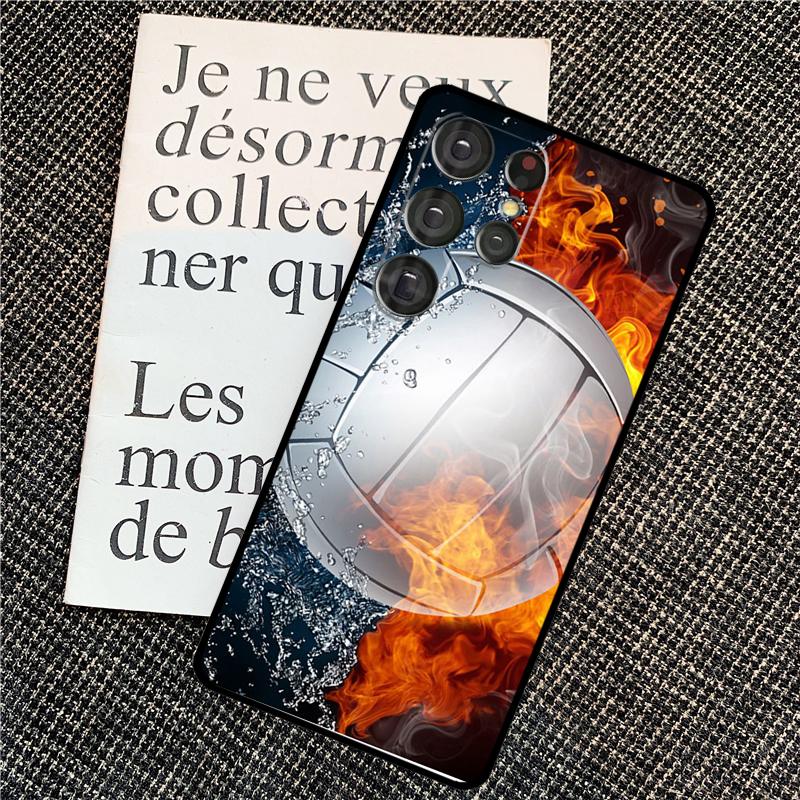 Volleyball Sport Case For Samsung Galaxy S25 Ultra S20 S21 S22 S23 S24 Ultra S9 S10 Plus S24 FE Back Cover
