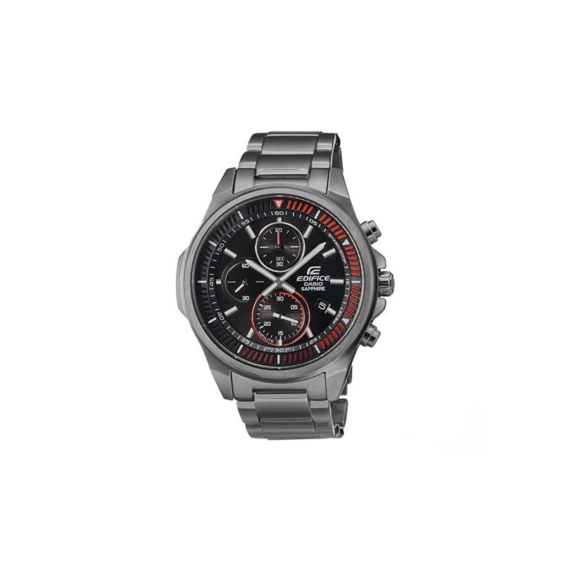 Casio Серия EDIFICE, тонкие, простые и водонепроницаемые, Кварцевые, Стальной ремешок, , мужские часы 49,3 мм, черный циферблат EFR-S572YDC-1AUPR