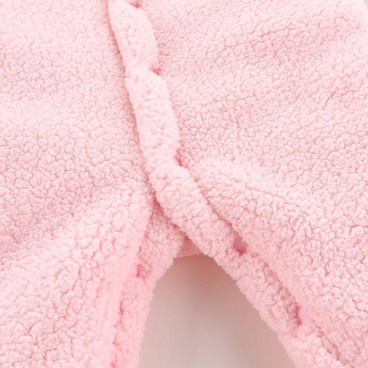 Зимний зимний комбинезон для новорожденных девочек и мальчиков с рисунком медведя, теплый хлопковый флисовый комбинезон с капюшоном, комбинезон, пальто для младенцев, одежда для детей 3, 6, 9, 12 месяцев