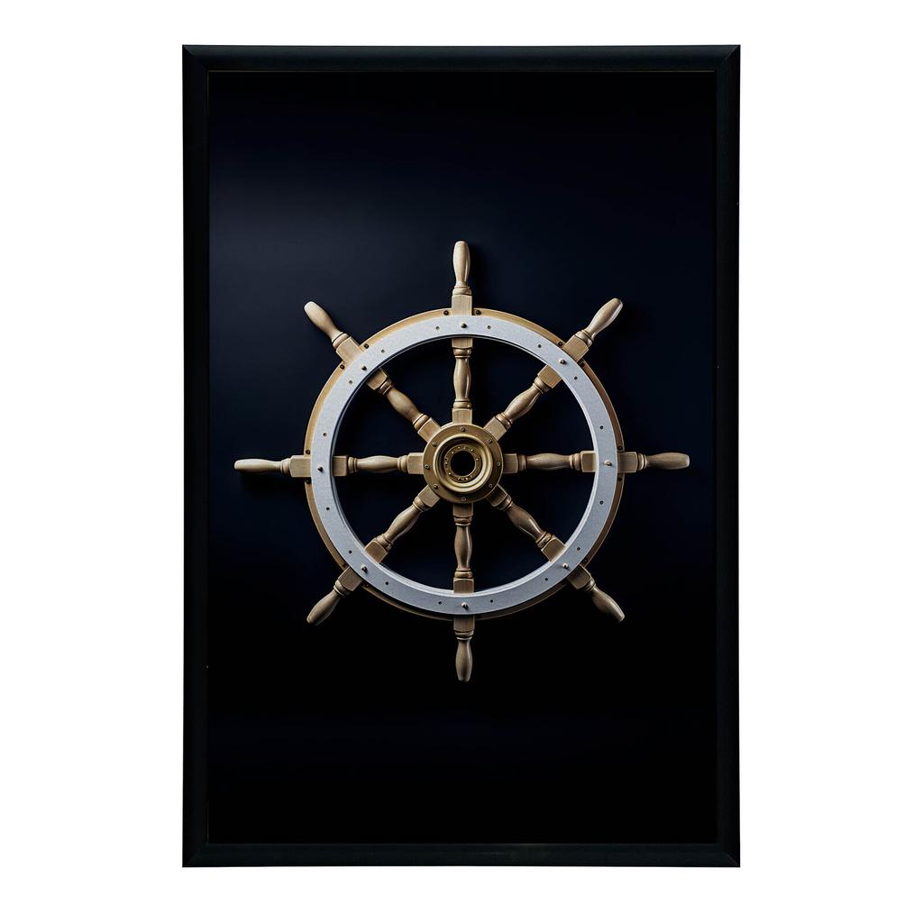 Navigational Elegance Navigational Elegance, 40X50 Cm, Black Aluminum Frame, 230 Gsm Matte Paper