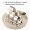 Thickened U-Tube Strap Saddle Clamp Stainless Steel Horseback Wire Throat Hoopcable Fastener Clips Applicable To Pipe Od 8-200Mm