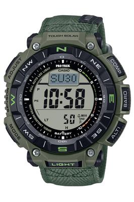 Мужские часы Casio Pro Trek Climber Line, Tough Solar, Биомасса Пластик, PRG-340B-3JF / -340L-5JF, Хаки / Койот Браун, Оригинальный японский продукт