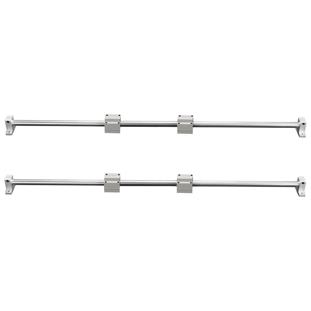 Linear Guide Rail Set, SFC20 1000mm, 2 PCS 39.4 in/1000 mm SFC20 Guide Rails 4 PCS SC20 Slide Blocks 4 PCS Rail Supports, Linear Rails and Bearings