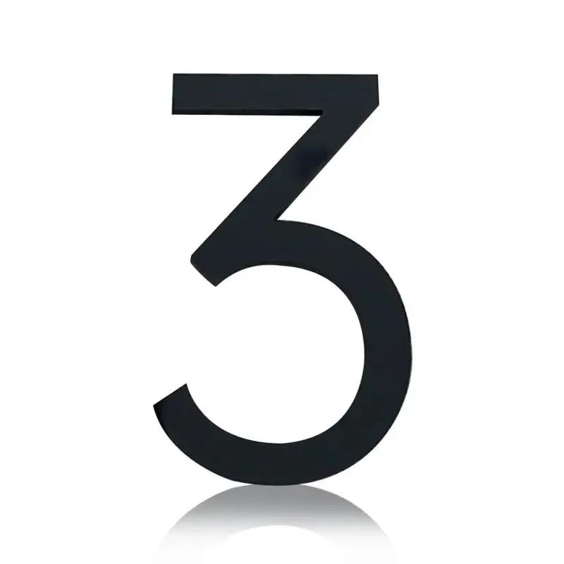 ZEXEF 3D Большие цифры 0-9 Самоклеящиеся наклейки Белое золото Дверь Окно многоквартирного дома Адрес Почтовый ящик Знак Украшения Таблички