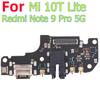 Шлейф платы зарядного порта для Xiaomi Redmi Note 9 Pro 5G Mi 10T Lite