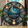 1PC Ramadan Kareem Car Hanging Ornament, Islamic Moon Design,  Housewarming Gift, Versatile Festive Decoration for Christmas