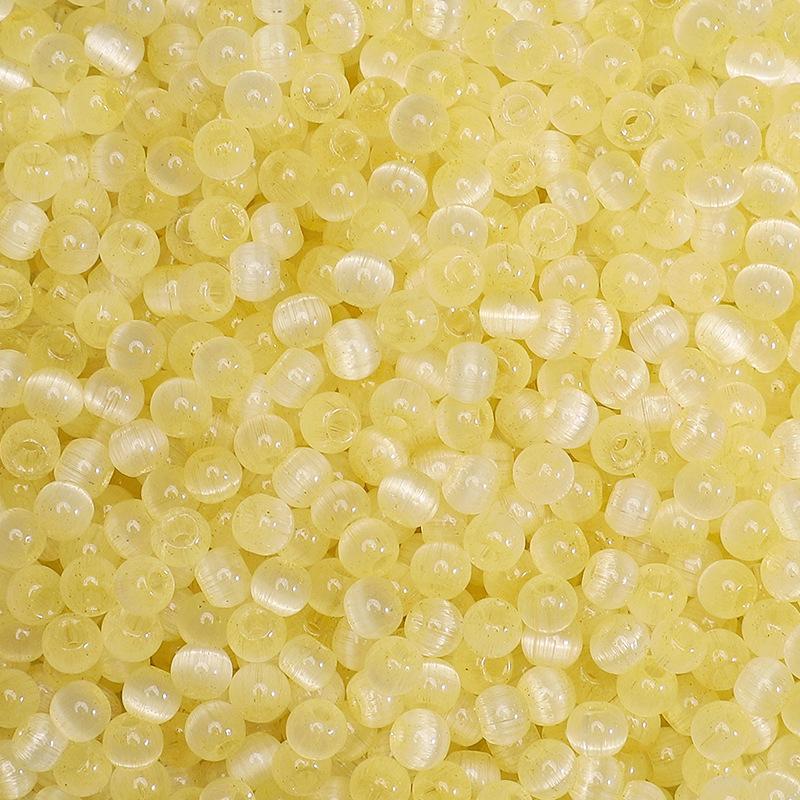 4 мм желейные стеклянные бусины «кошачий глаз» из проса, свободные бусины, аксессуары ручной работы, нанизанные вручную бусины, круглые бусины, цепочка для сотового телефона, круглые бусины, прекрасный цвет