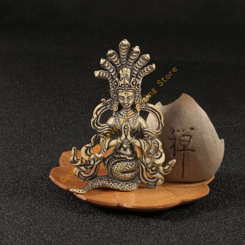 Металлические фигурки Будды Статуи Будды Украшение для дома и офиса Скульптура Нюйва Подарок на новоселье Декор с Буддами 55KF