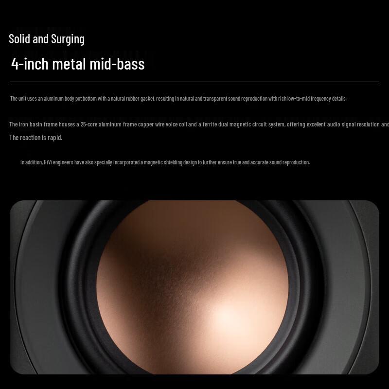 HiVi Oasis Hi-Fi Bookshelf Speaker System with Denon Amp & CD Player