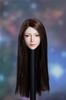 Head Carving Beautiful Head Sculpt Figure Head with Long Hair Girl Carving Fit 12 Inch Female Action Figure Body 1/6