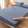 Хлопковый наматрасник премиум-класса, однотонный эластичный простынь на подкладке, стеганый наматрасник, регулируемый прочный чехол на кровать
