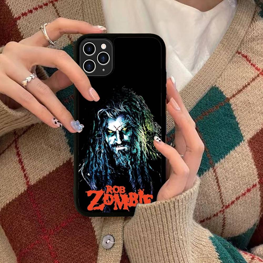 Ретро Чехол для телефона Singer R-Rob Z-Zombie Беспроводная зарядка PC+TPU Для IPhone 11 12 13 14 15 16 17 Pro Max Plus Чехол