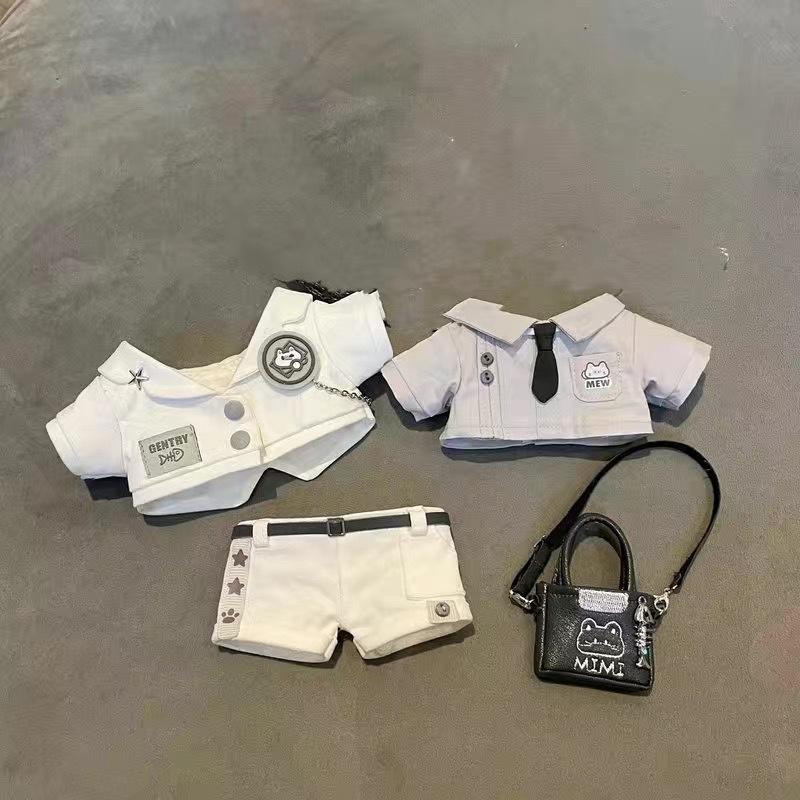 20 см Черный Кот Батлер Хлопковая Куртка Худи Наряд для Кукол - Бесплатная Доставка