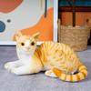 25 см Реалистичная Мягкая Игрушка Сиамский Кот Плюшевая Игрушка Симуляция Американской Короткошерстной Милый Кот Игрушки для Питомцев Реалистичный Декор для Дома Подарок на День Рождения Ребенок
