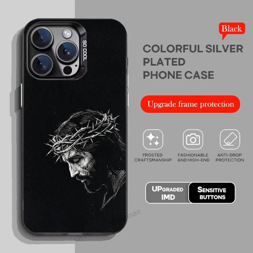 Православный Крест Икона Церковь ИСКУССТВО Чехол для Телефона Для iPhone 17,16,15,14,13,12,11,Pro,Max,Plus,Mini,X,XS,XR,8,S,SE Мягкий Черный Чехол