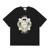 Casablanca Streetwear SS Cotton Short Sleeve T-Shirt Men Women Loose Fit Crew Neck Tee With Letter Print