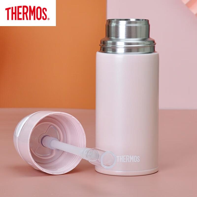 Thermos Изолированная кружка-стакан из нержавеющей стали с трубочкой