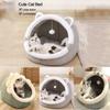 Semi Enclosed Dome Cat Sleeping Beds Kennel Dog Nest Fashion Dog Warm Bed  Pet Supplies