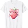Футболка Coquette Bow with Strawberry Kawaii Sweetness