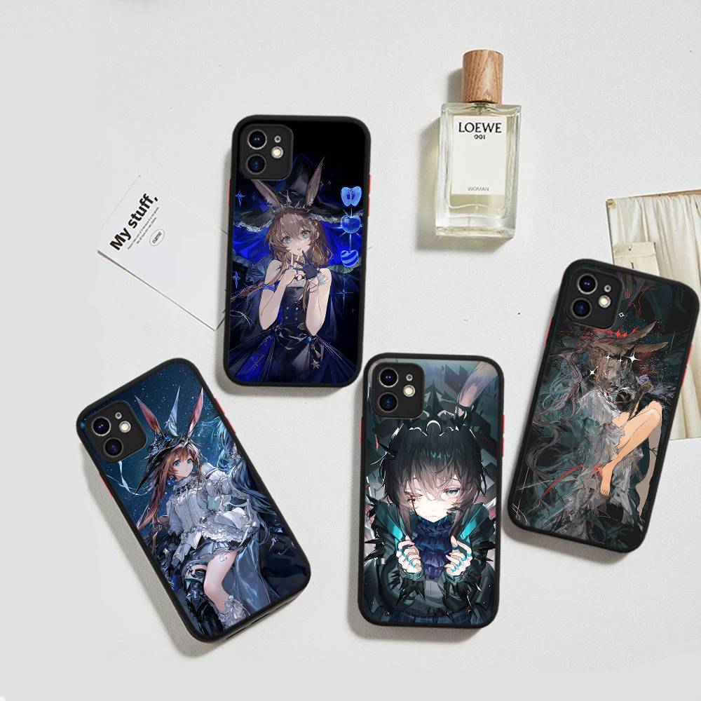 Игровой чехол для телефона Arknights Amiya для IPhone 16 15 14 11 12 13 Pro Max Plus 12 XS Max Задняя крышка Матовый чехол