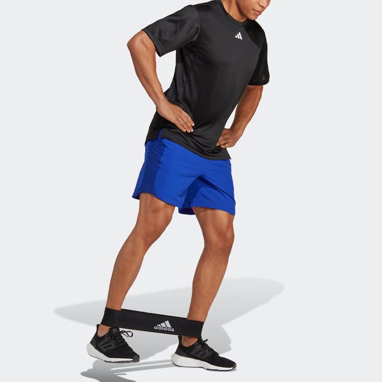 adidas Футболки HIIT Мужские Черные С Круглым Вырезом Умеренно Прямой Крой IB7915