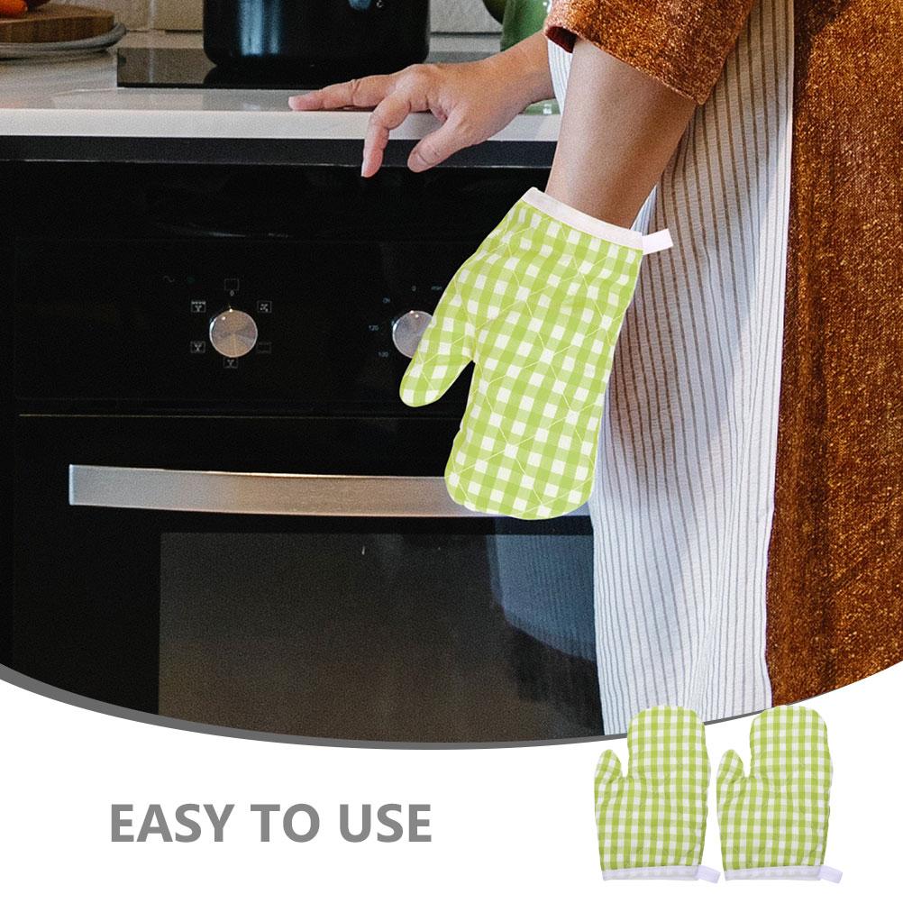 2 шт. Прихватки для духовки Термостойкие кухонные перчатки Защита рук Полиэстер Принадлежности для выпечки Кулинарные принадлежности Прихватки для микроволновки
