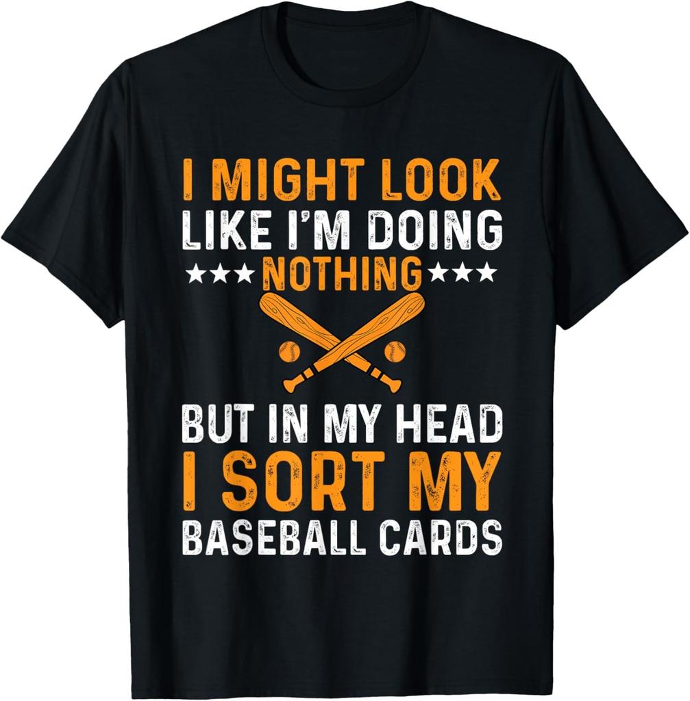 Funny Baseball Card Collecting Saying Love Baseball Cards T-Shirt