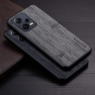 Чехол для Xiaomi Redmi Note 12 Pro Plus Turbo 5G 4G, чехол из бамбукового дерева с рисунком, кожаный чехол, роскошный чехол для redmi note 12 pro