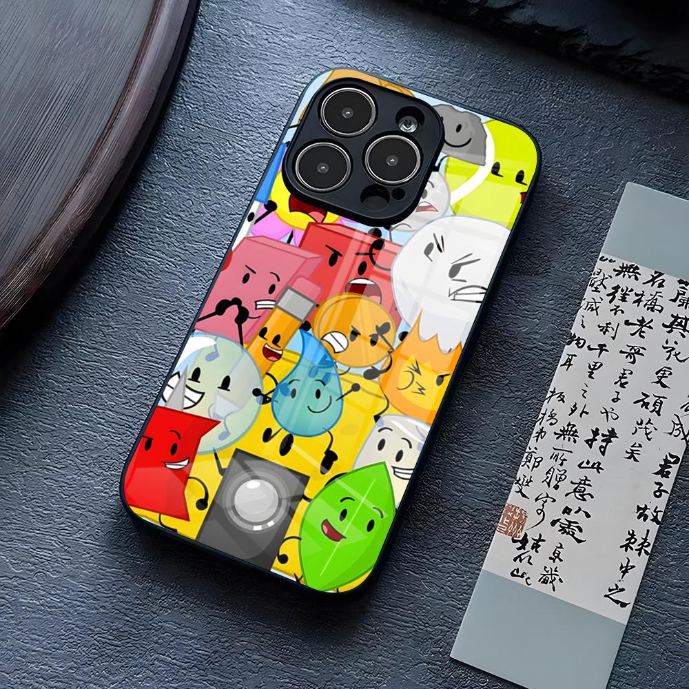 B-Battle For Dream Island Phone Case For IPhone 17 Pro Max 15 Pro 14 12 11 13 Mini X XR XS 16 Plus SE Glass Cover
