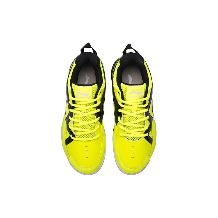 Li Ning Амортизирующие Нескользящие Износостойкие Низкие Бадминтонные Кроссовки Унисекс Желтые Черные AYTN003-3