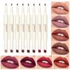 Rotating Double-ended Lipstick Lip Liner Matte Moisturizing Surface Does Not Fade Non-stick Cup Lipstick Makeup