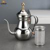 Leeseph Turkish Coffee Pot, Stainless Steel Arabic Tea Pot with Filter Mesh, Gooseneck Kettle for Cafe, Tea, Juice, Milk