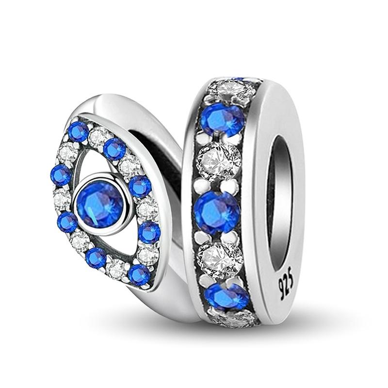 Медь Крест Ангел Глаз Дьявола Серия Шармы Бусины Подходят для Изготовления Браслетов-Браслетов Сделай Сам Подарок Высококачественной Ювелирии