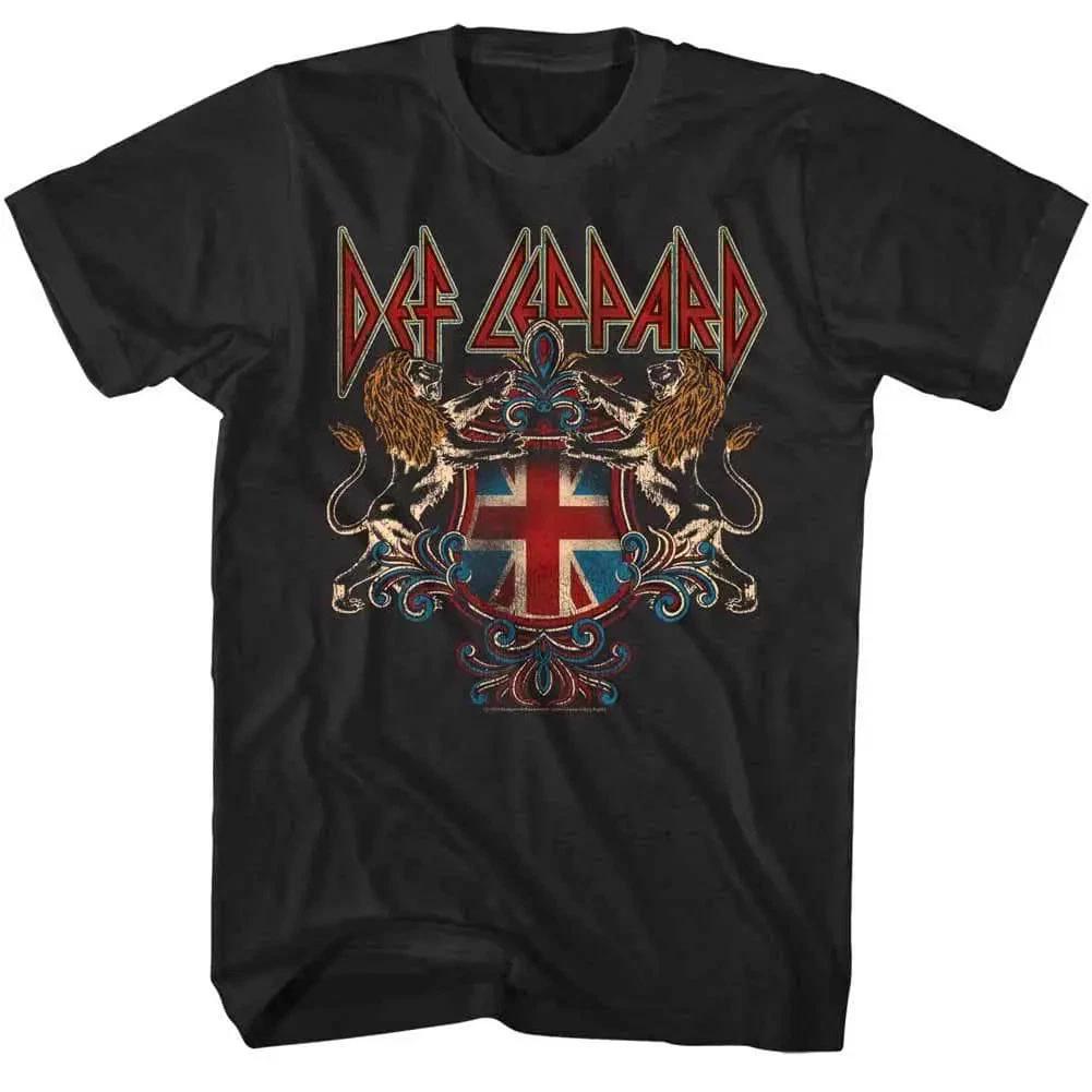 Мужская футболка Def Leppard с гербом-львом