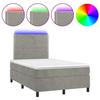 Maison Exclusive - Sommier à lattes de lit matelas et LED Gris clair 120x200 cm