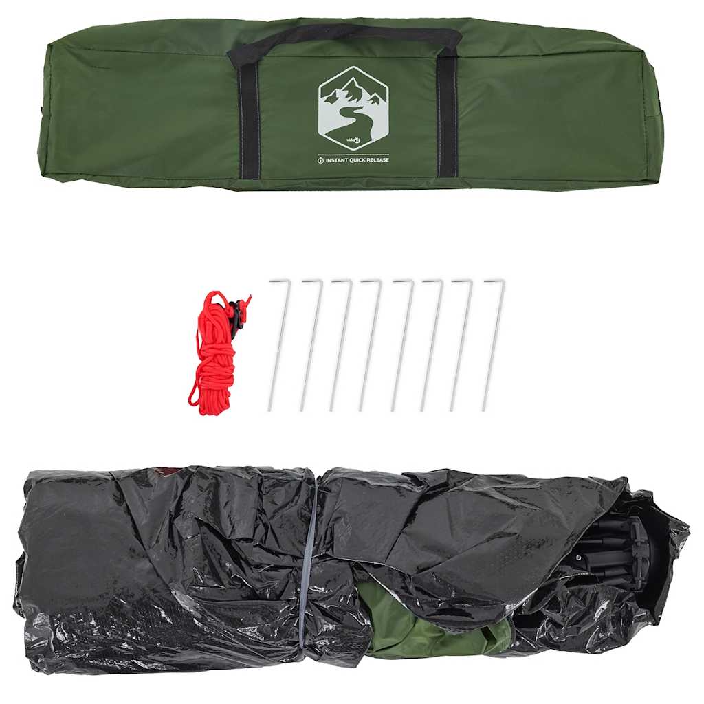 2 Person Camping Tent Green Quick Release