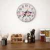 VidaXL Quartz Wall Clock Flower Living Room Watch MDF Wall Clock 30 Cm Multicolor 50625