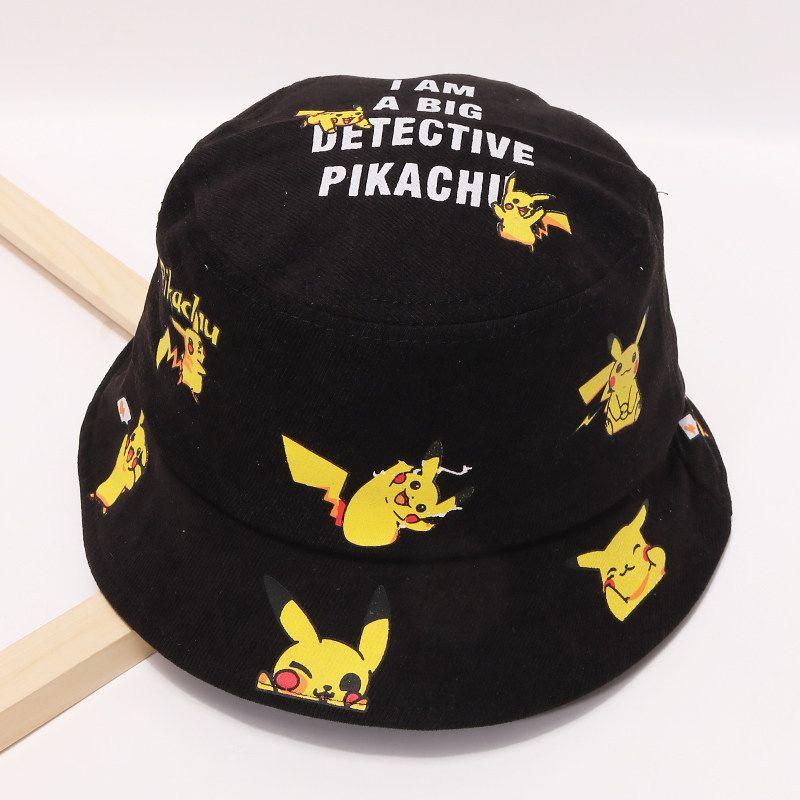 Pikachu Bucket Hat For Kids Premium Quality Cartoon Fisherman Cap