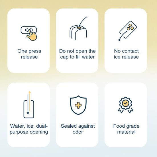 Лоток для льда Easy Release Ice Cube Mold для морозильника, без бисфенола А, 21 гнездо, коробка для льда для коктейлей, чая, кофе