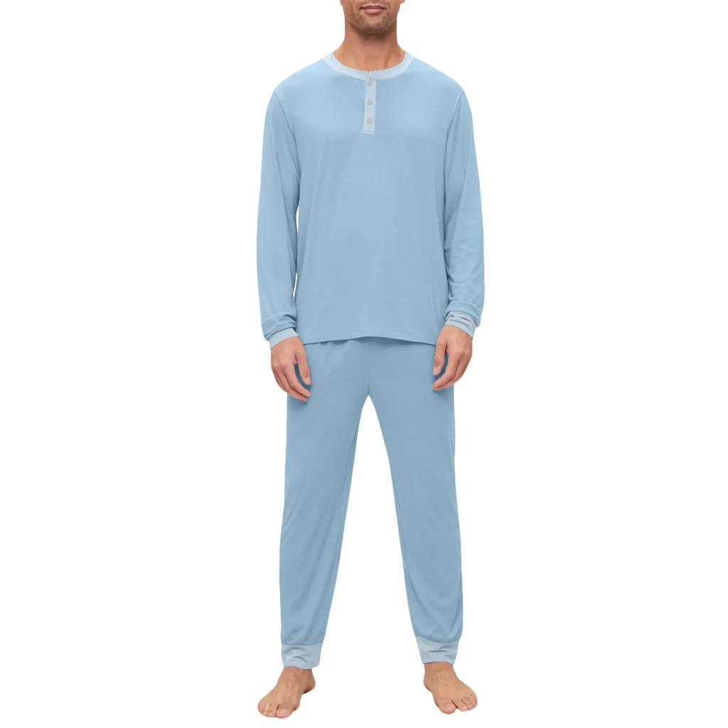 Men's Pajama Set, Long Sleeve And Long Pants, Two-piece Set
